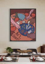 Load image into Gallery viewer, Let&#39;s Share - Framed Print
