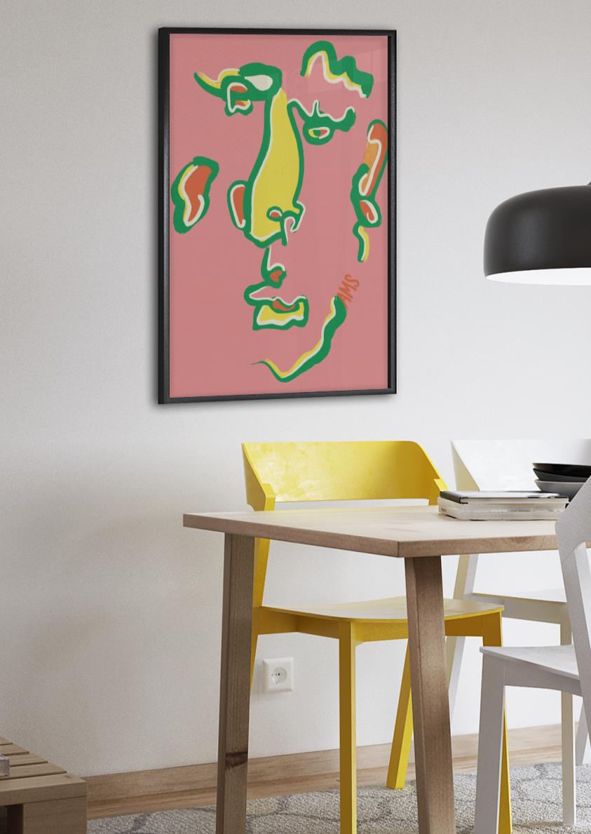 Yellow Nose - Framed Print