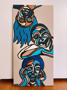 Three Sisters, 12 in x 24 in